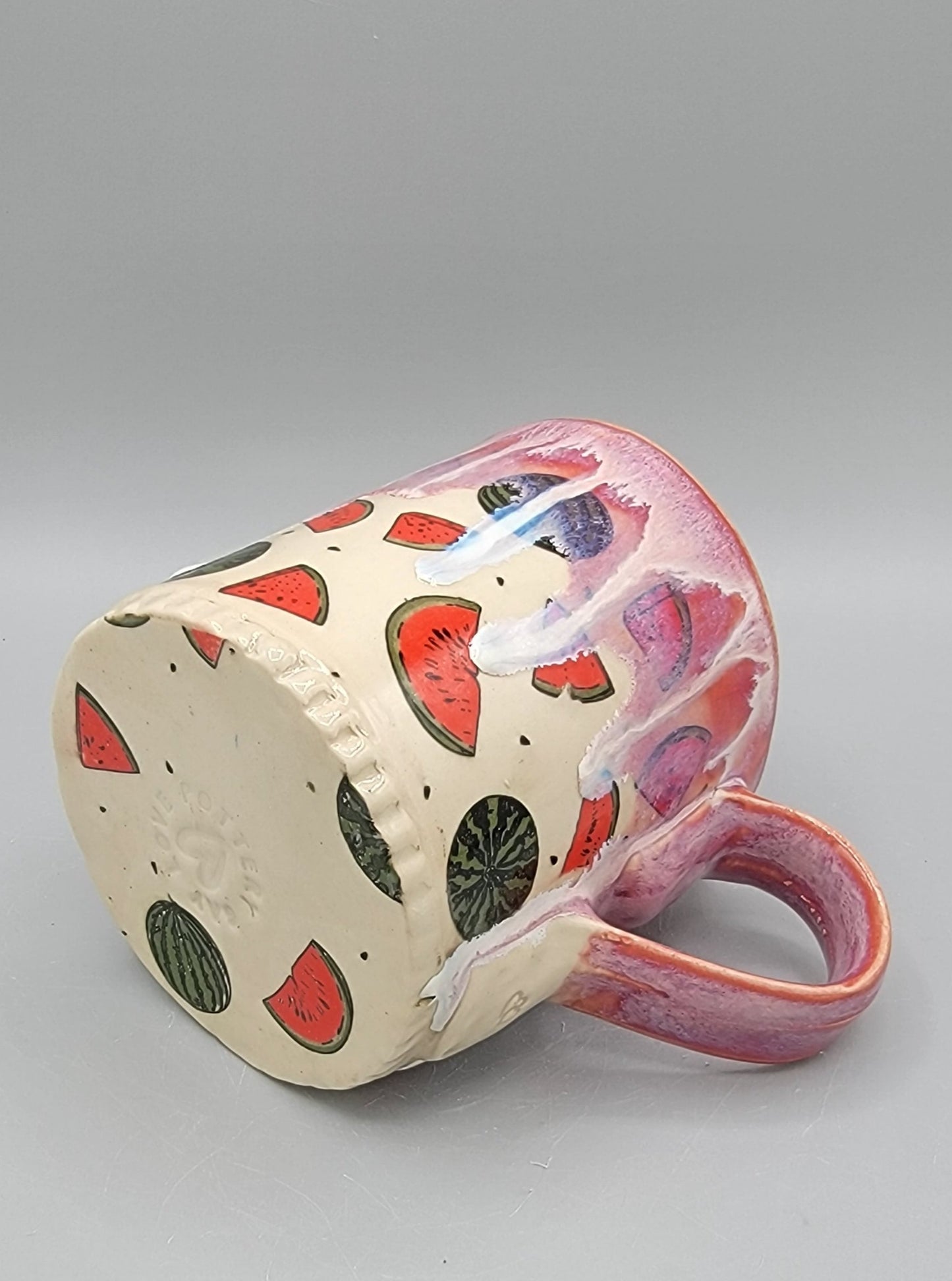 14-15 oz Watermelon Coffee Mug In Juicy Pink