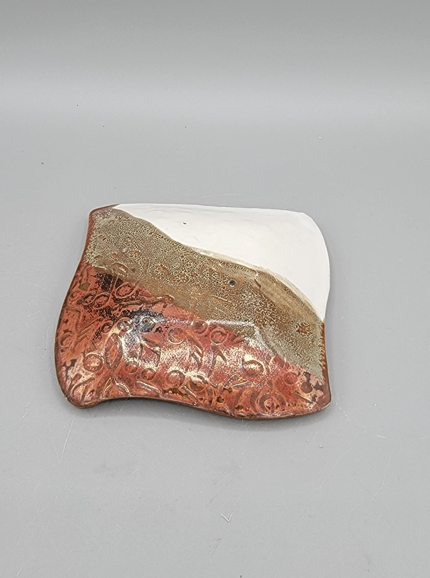 4 inch Embossed Dancer Fancy Square Trinket Dish With Music Note Bottom