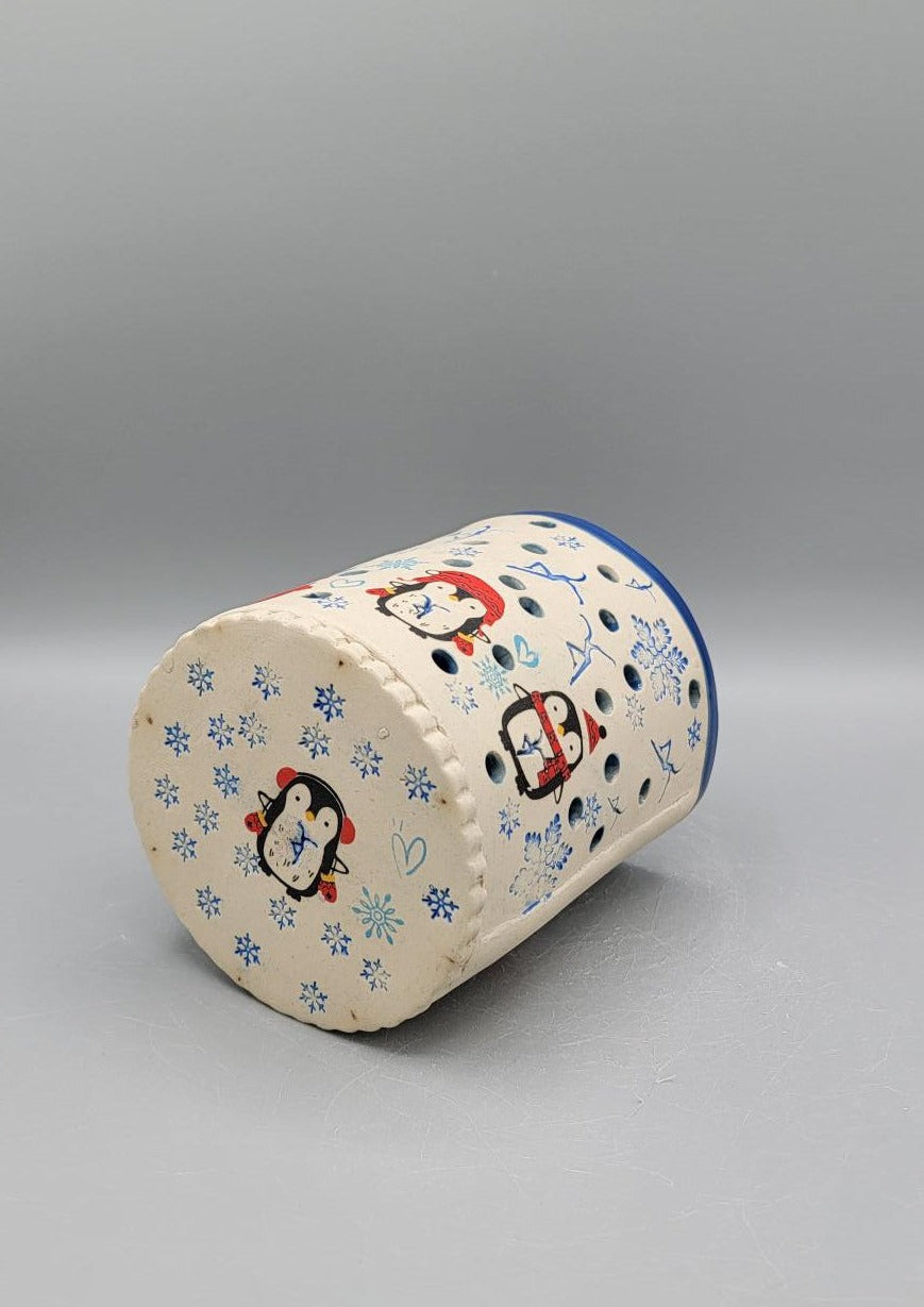 Hand Painted Imprinted Dancer & Penguins Luminary