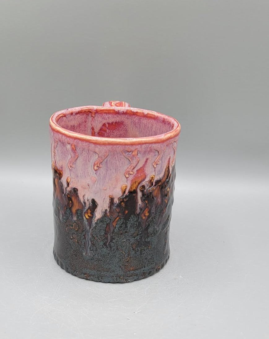 Embossed Dancing Daves Ceramic Mug in Razzle Dazzle Hot Pink
