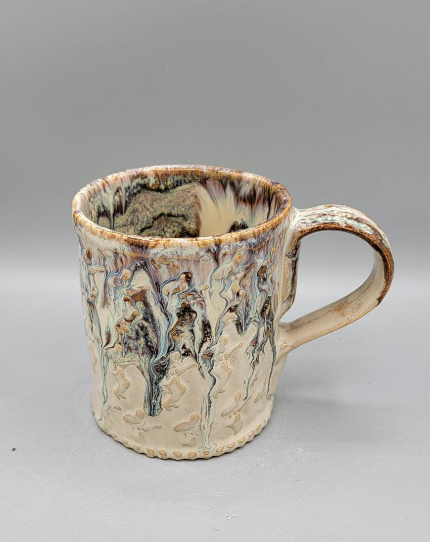 Embossed Tiny Dave's Coffee Mug in Melting Cream