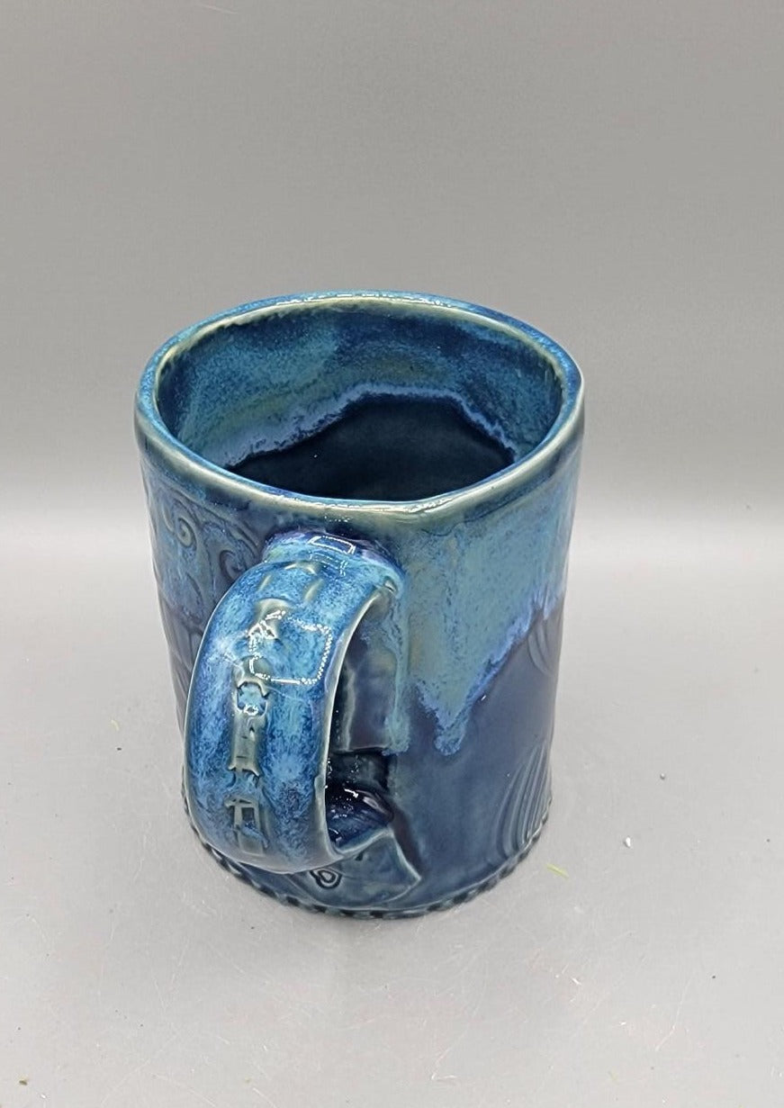 14-15 oz Embossed Hot Air Balloons Mug