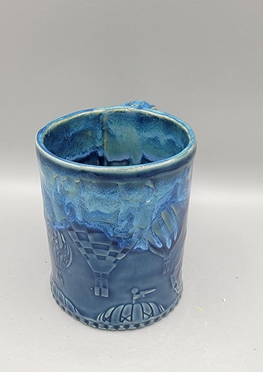 14-15 oz Embossed Hot Air Balloons Mug