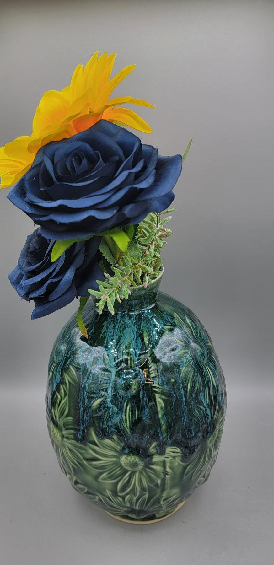 Large Flower Vase Blue Dreams