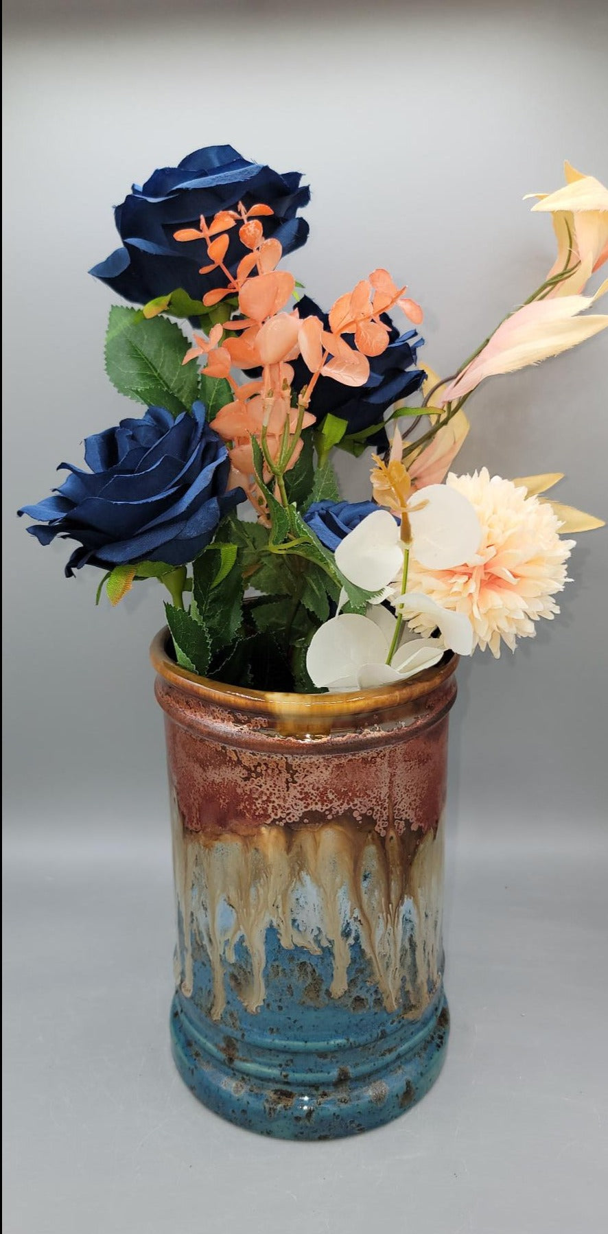 Tall, Wide Mouthed Vase or Utensil Holder