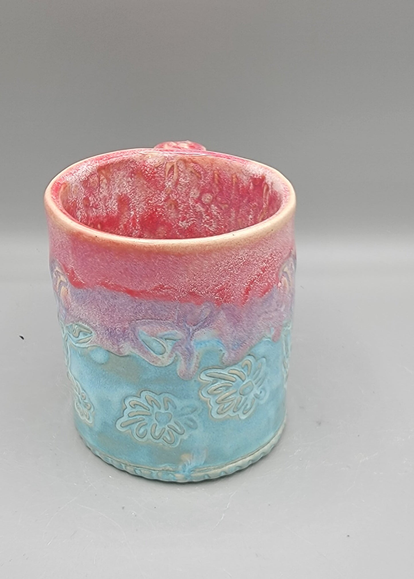 14-15oz Embossed BMFS Happy Goat Ceramic Mug in Unicorn Dreamland With Music Notes on Inside