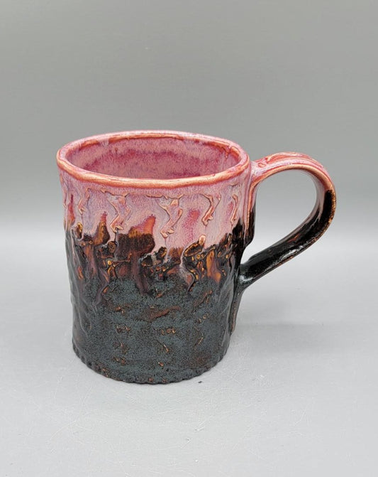 Embossed Dancing Daves Ceramic Mug in Razzle Dazzle Hot Pink