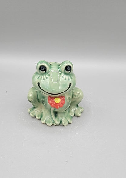 3 inch Adorable Hand Painted Frog Desk Pet or Plant Friend