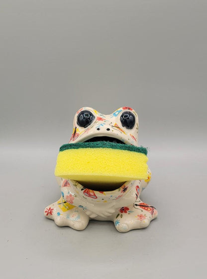 Tattooed Frog Sponge Holder