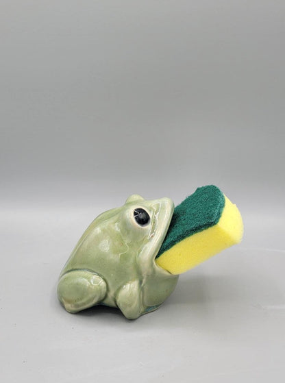 Green Frog Sponge Holder