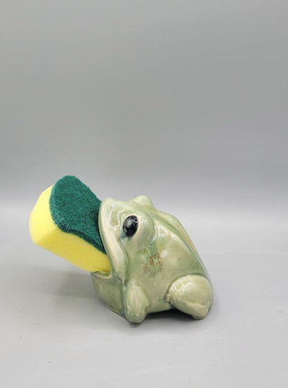 Green Frog Sponge Holder