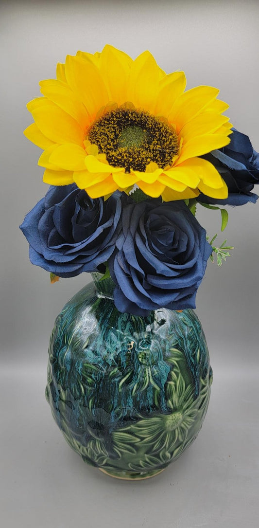 Large Flower Vase Blue Dreams