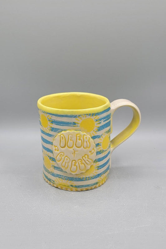 14-15 oz Sunshine Mug with Dancer Deer Creek Medallion