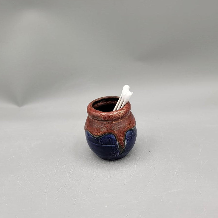 Copper & Blue Small Honey Pot Jar