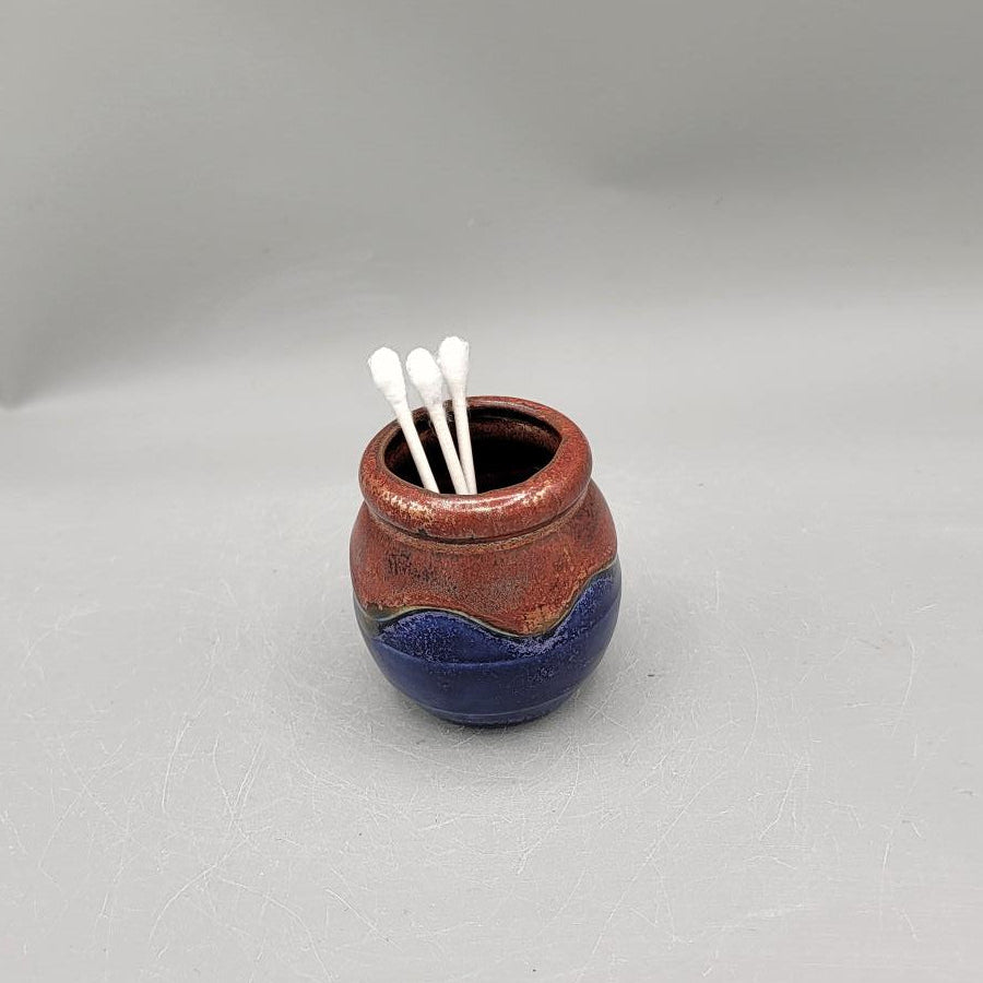 Copper & Blue Small Honey Pot Jar