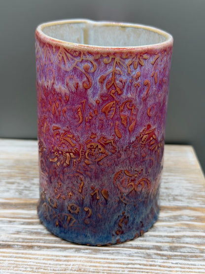 16-17 oz Embossed Mandala Ceramic Mug