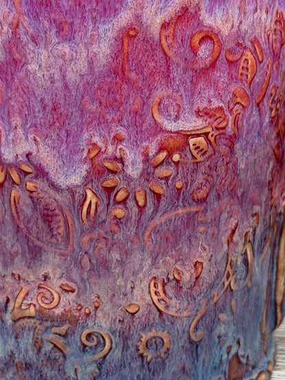 16-17 oz Embossed Mandala Ceramic Mug