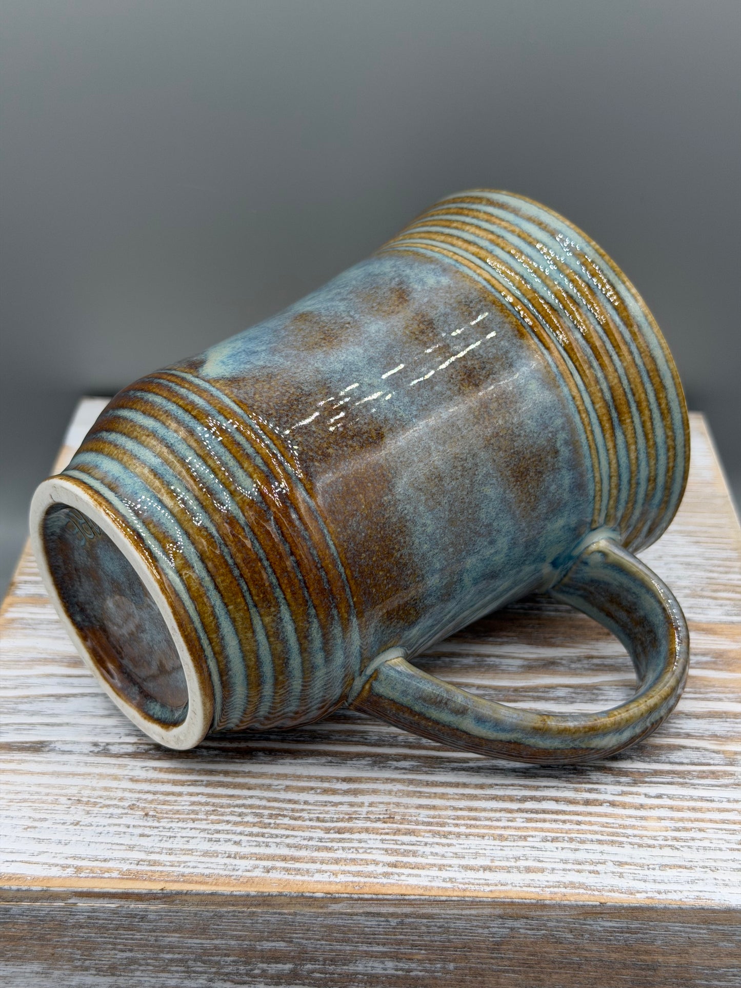 16-17 oz Ceramic Mug in Denim Blues