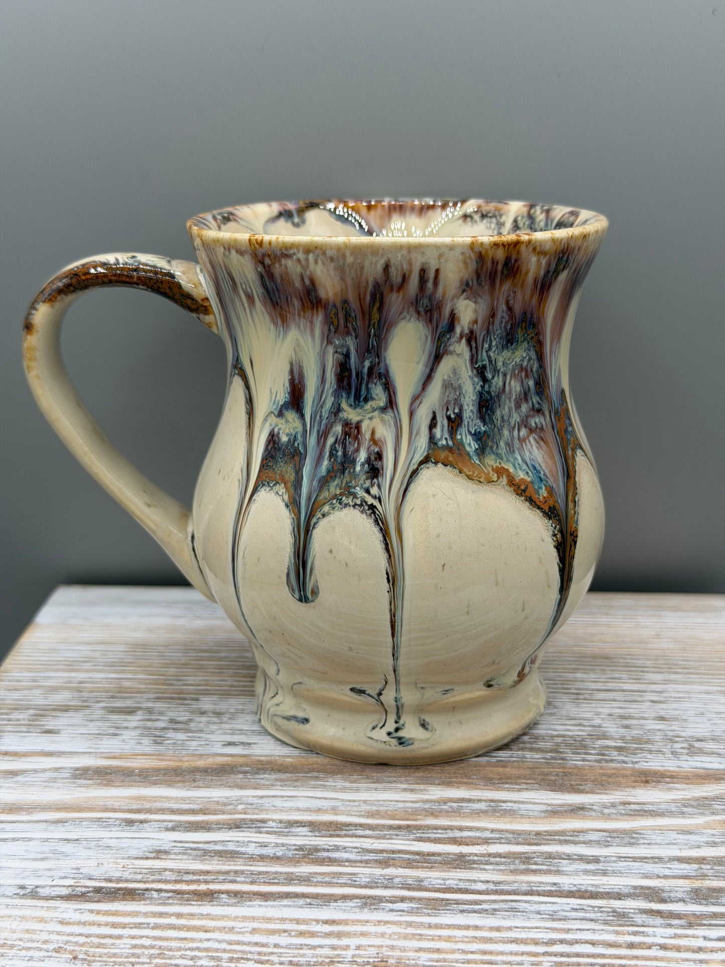 16 oz Ceramic Mug in Melty Cream