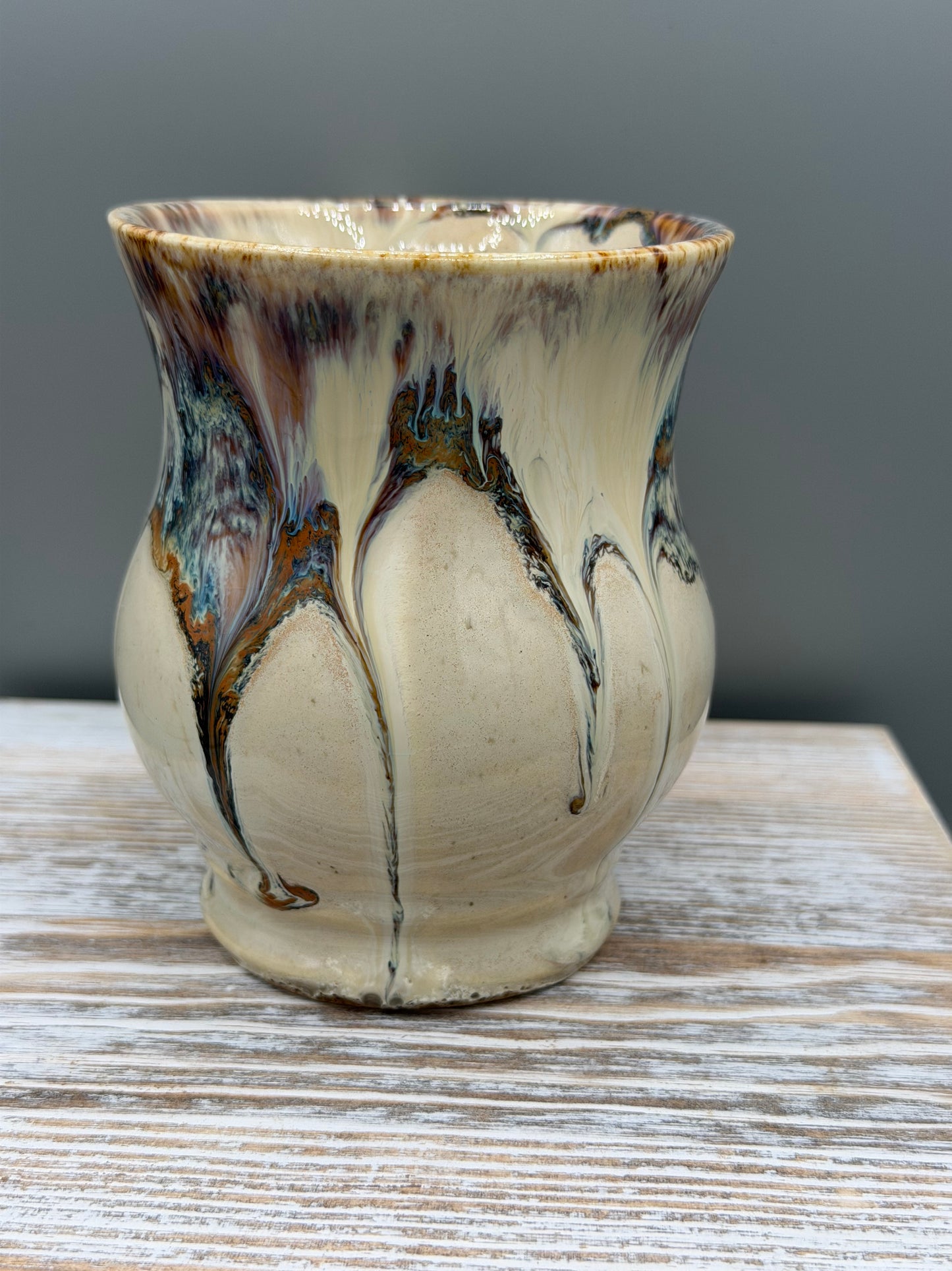 16 oz Ceramic Mug in Melty Cream