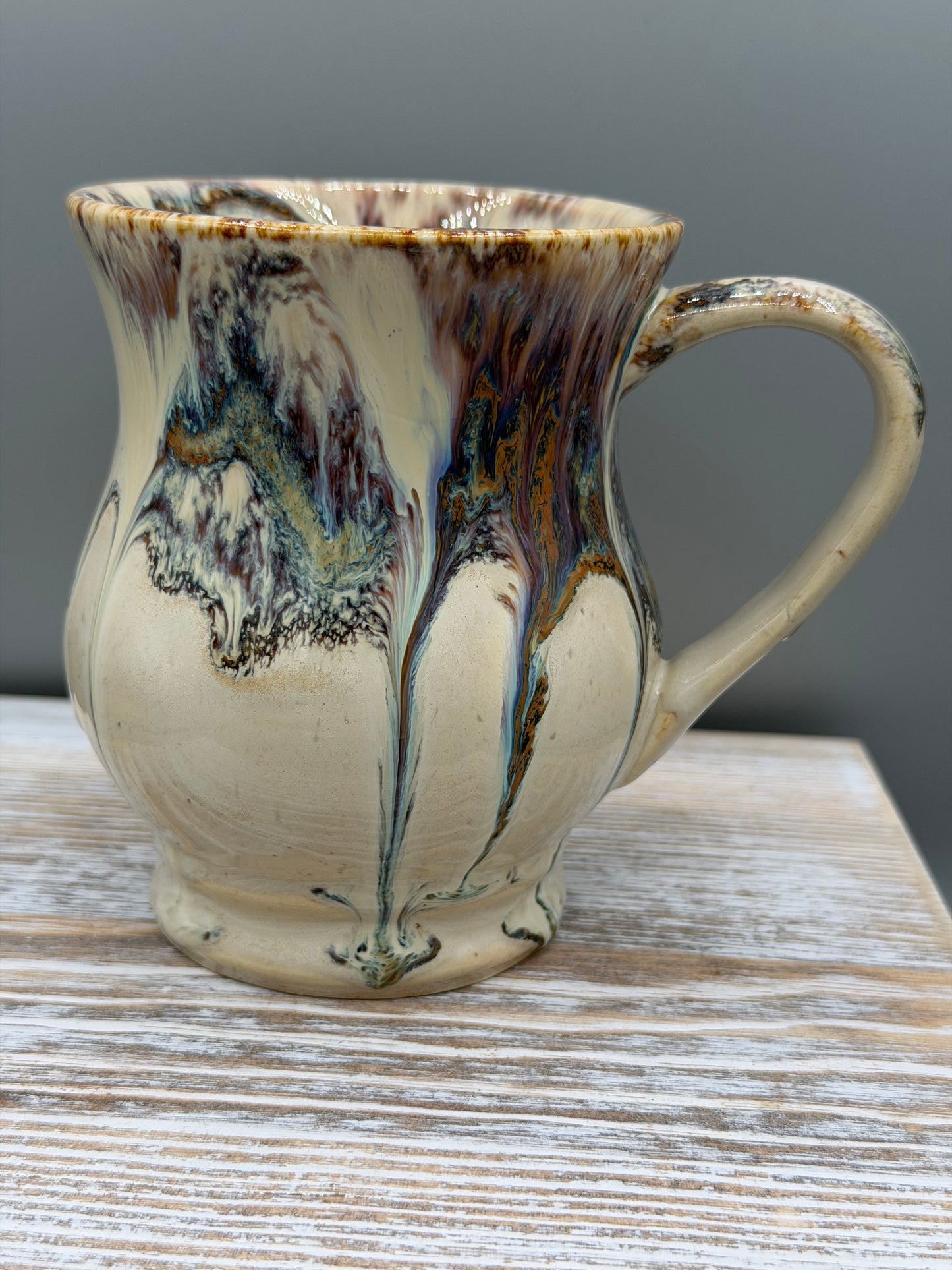 16 oz Ceramic Mug in Melty Cream