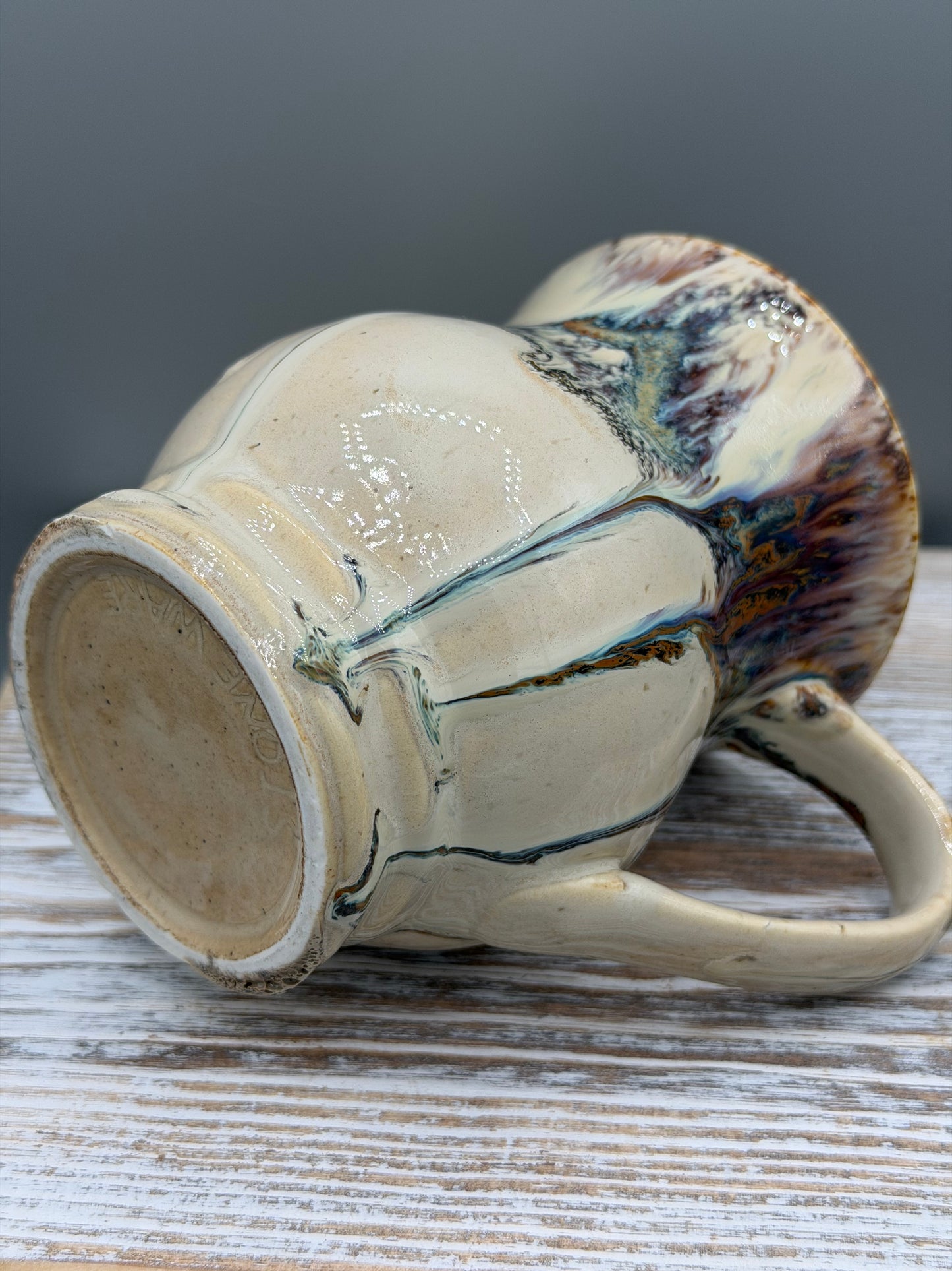 16 oz Ceramic Mug in Melty Cream
