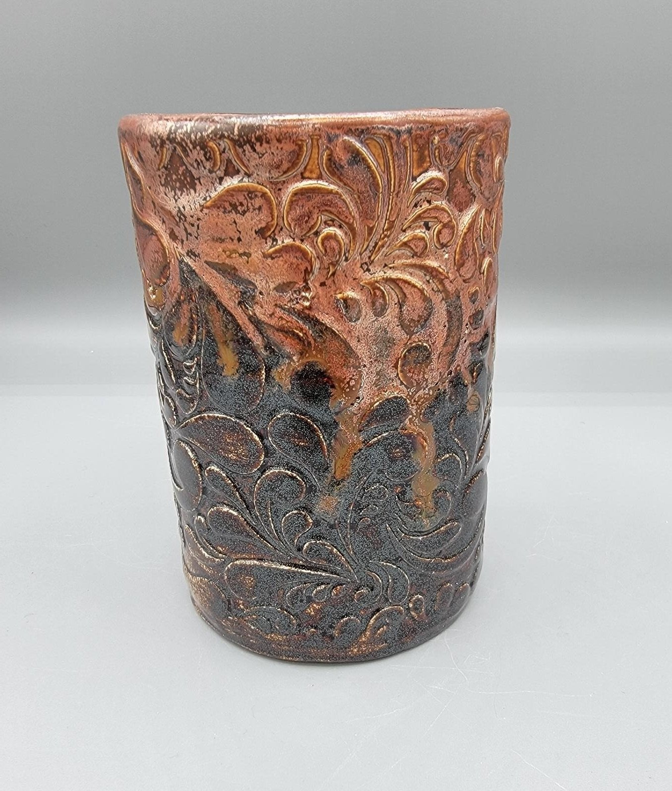 Copper & Star Dust Paisley Tumbler