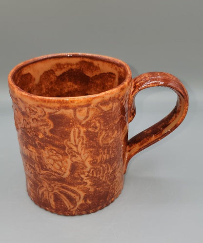 14-15 oz Embossed Thankful, Grateful, Blessed Coffee Mug in Toasted Pumpkin Spice 2