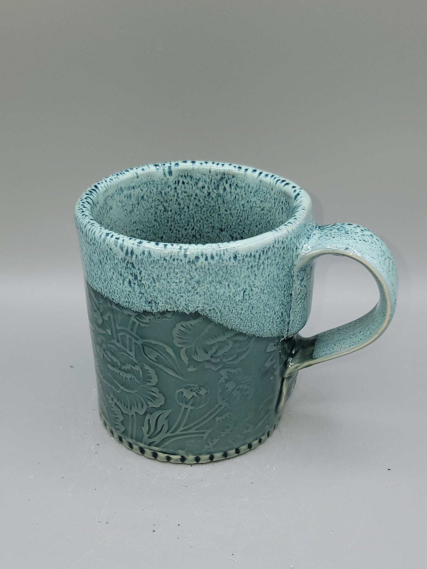 14-15oz Peonies Ceramic Mug